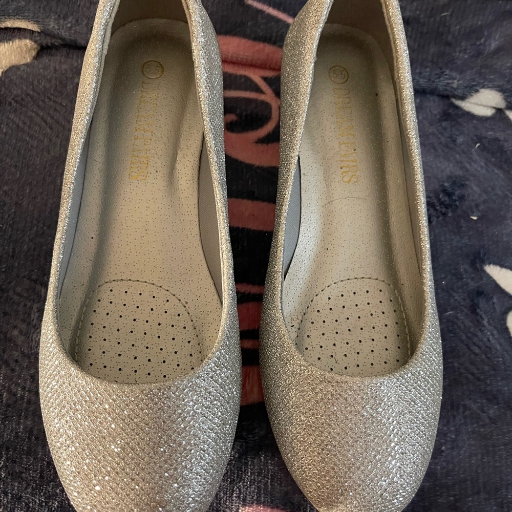 Caparros Women's Glitter Flats - Silver